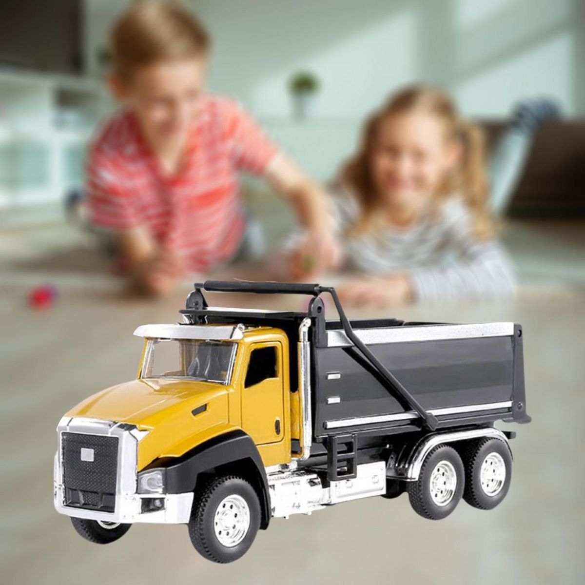 Construction Vehicle Dumping Movable Auto Alloy Pull Cement Dump Truck