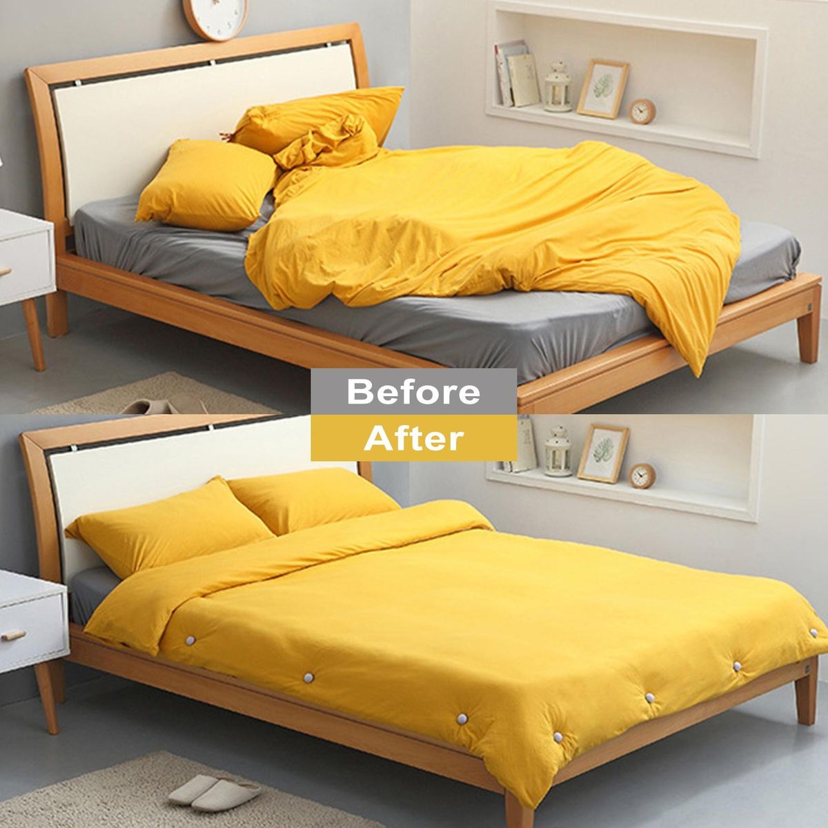Bed Skirt Clip to Prevent Shifting Securegrip Bed Sheet for Home White