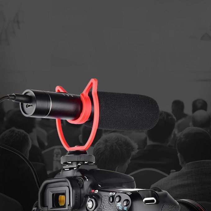Shotgun Microphone Phone Video Fit For Camera Smartphone Desktop