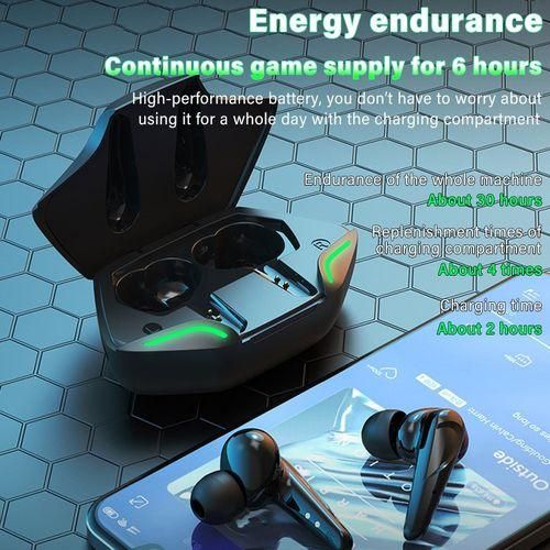 Brand new G11 white Bluetooth stereo headset LED display touch