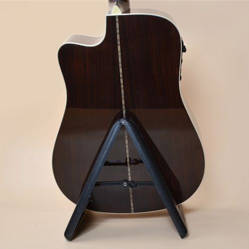 Black Portable Folding Guitar Stand For Acoustic Guitar