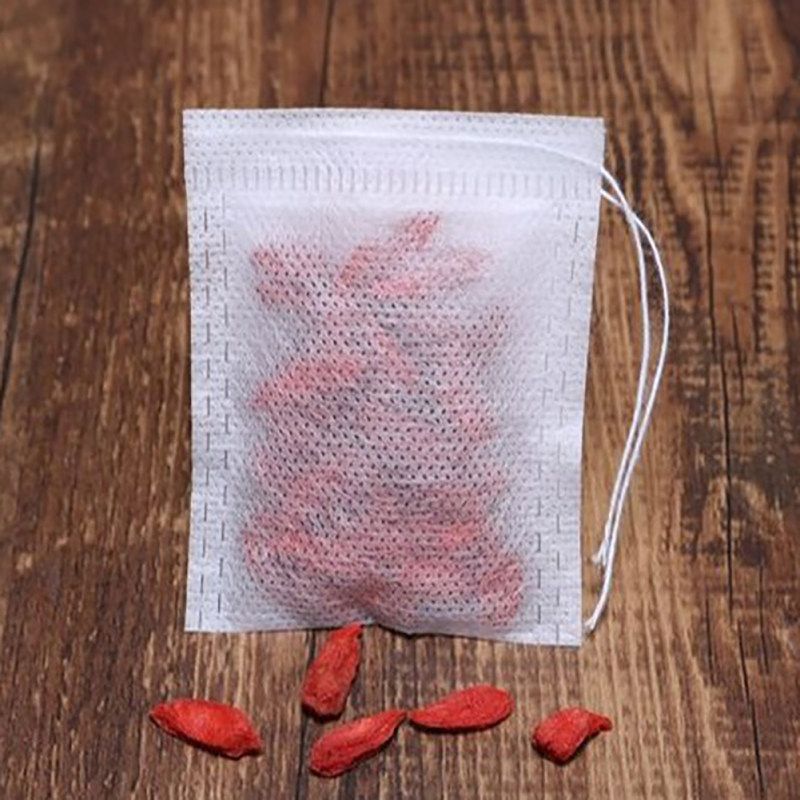 100/200Pcs Empty Scented Tea Bag With String Seal Filter-