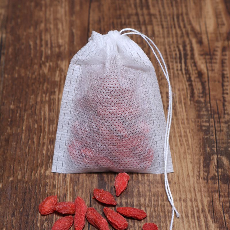 100/200Pcs Empty Scented Tea Bag With String Seal Filter-