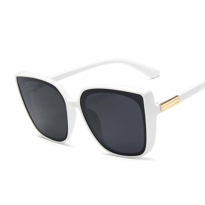 Cat Eye Fashion Sunglasses Woman Vintage Designer Black Glasses Sun Glasses Big Frame Cool Sexy Female