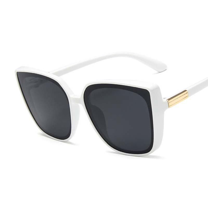 Cat Eye Fashion Sunglasses Woman Vintage Designer Black Glasses Sun Glasses Big Frame Cool Sexy Female