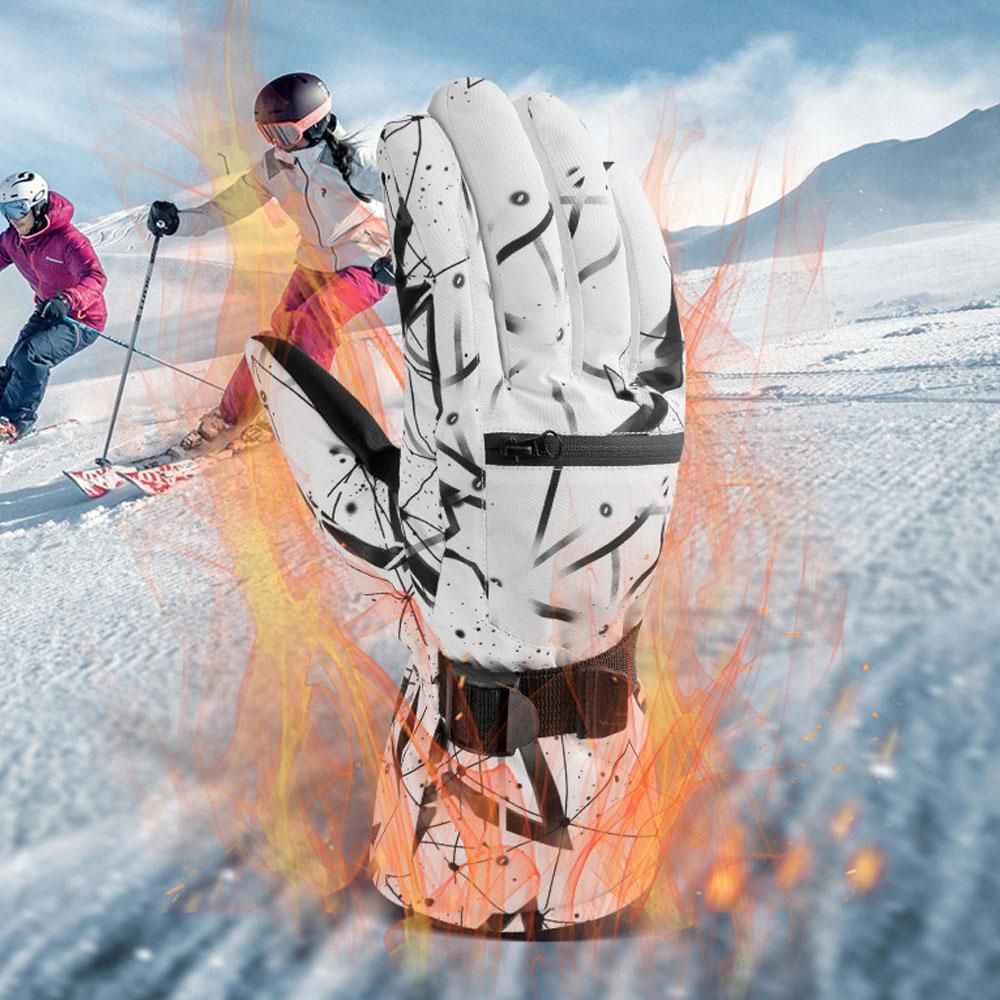 Winter Gloves for Men and Women Thicken Warm Gloves Ski Gloves Waterproof Touchscreen Gloves with Soft Lining for Skiing Mountaineering Hiking Cycling Riding