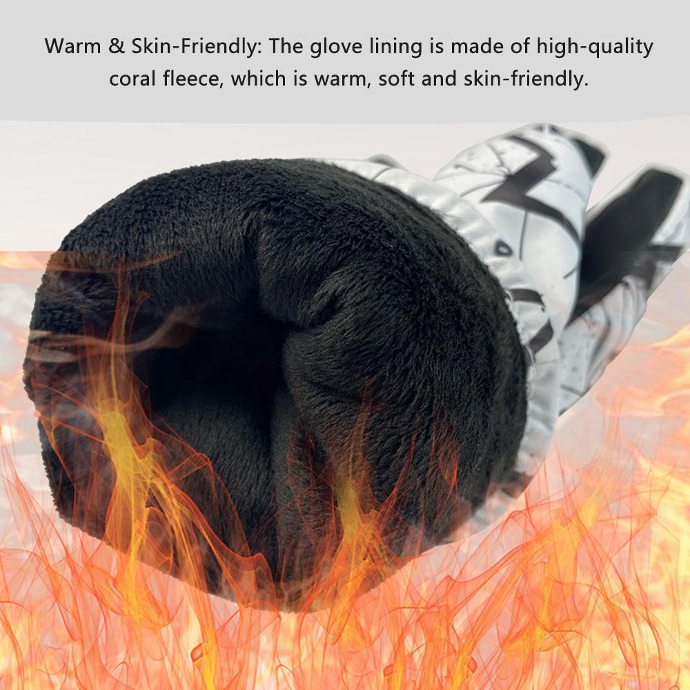 Winter Gloves for Men and Women Thicken Warm Gloves Ski Gloves Waterproof Touchscreen Gloves with Soft Lining for Skiing Mountaineering Hiking Cycling Riding