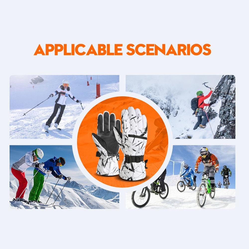Winter Gloves for Men and Women Thicken Warm Gloves Ski Gloves Waterproof Touchscreen Gloves with Soft Lining for Skiing Mountaineering Hiking Cycling Riding