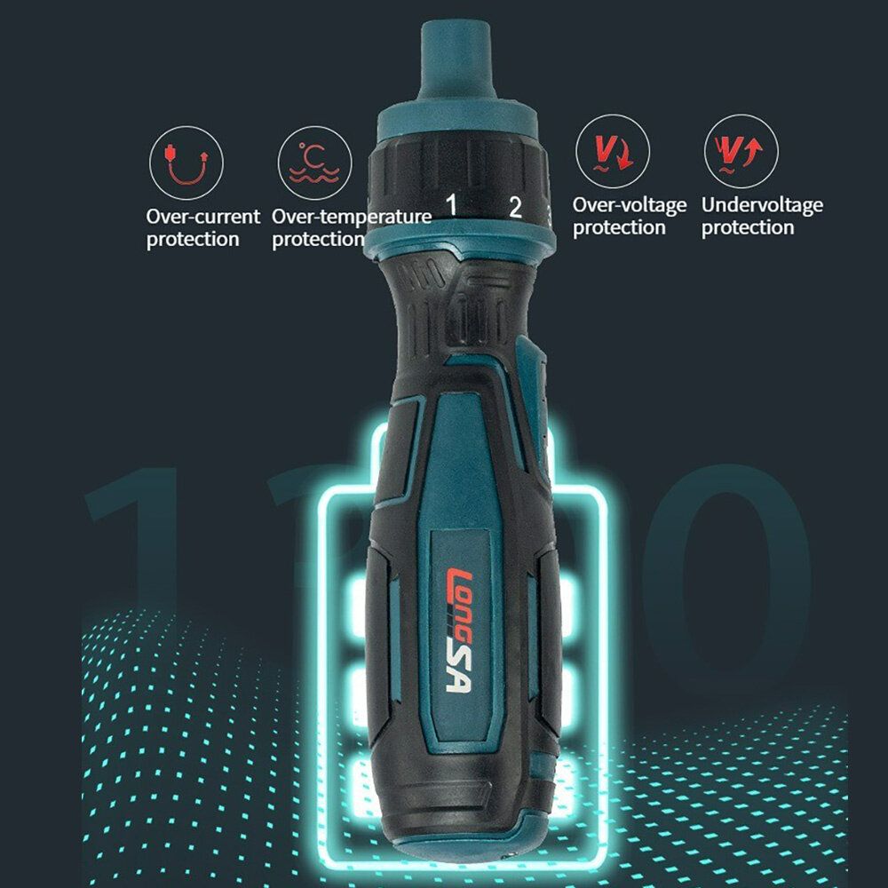 11PCS 200r/min Household Ratchet Screwdriver Cordless