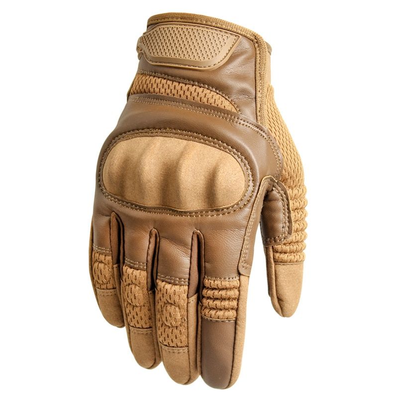 Universal Full Finger Sports Gloves Outdoor Mountaineering Protective Cycling MotorcycGloves Touch Screen Tactical Gloves Wolf Brown S