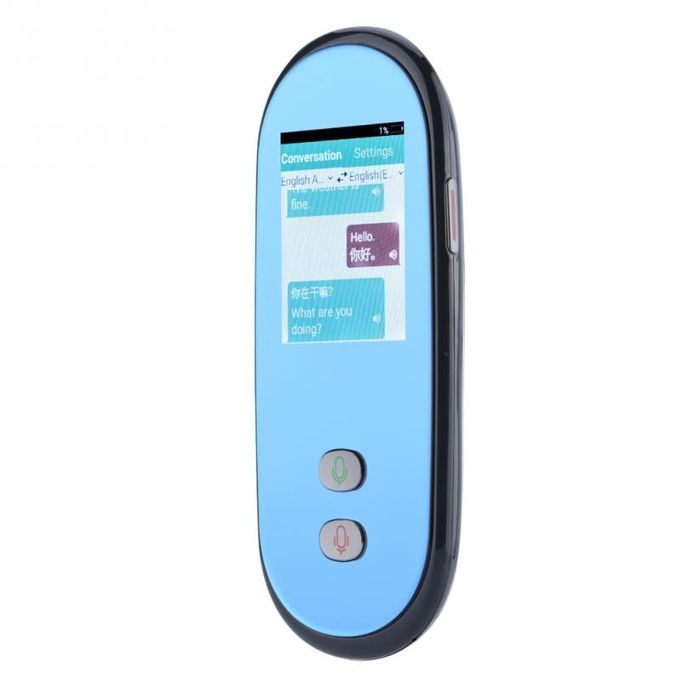 Intelligent Simultaneous Translation WIFI MIFI SIM Voice 28 Languages Travel Translator Fashionable Black Blue Color DJLAB
