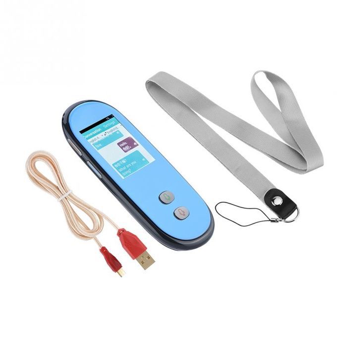Intelligent Simultaneous Translation WIFI MIFI SIM Voice 28 Languages Travel Translator Fashionable Black Blue Color DJLAB