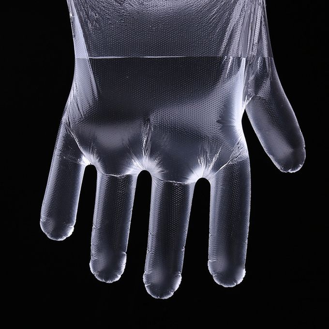 100Pcs/Bag Disposable Gloves Transparent Food-Grade Pe
