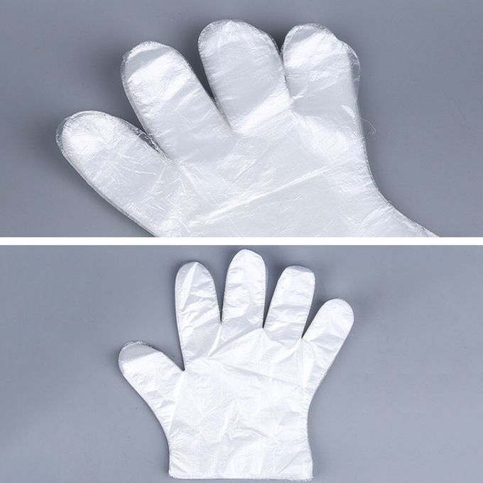 100Pcs/Bag Disposable Gloves Transparent Food-Grade Pe