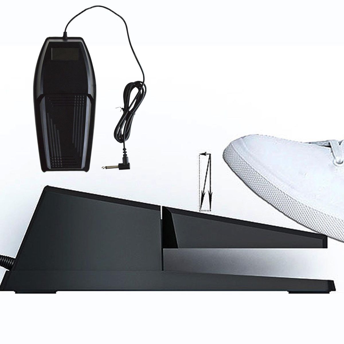 Electric Piano Sustain Foot Pedal Anti-Slip Universal For Yamaha