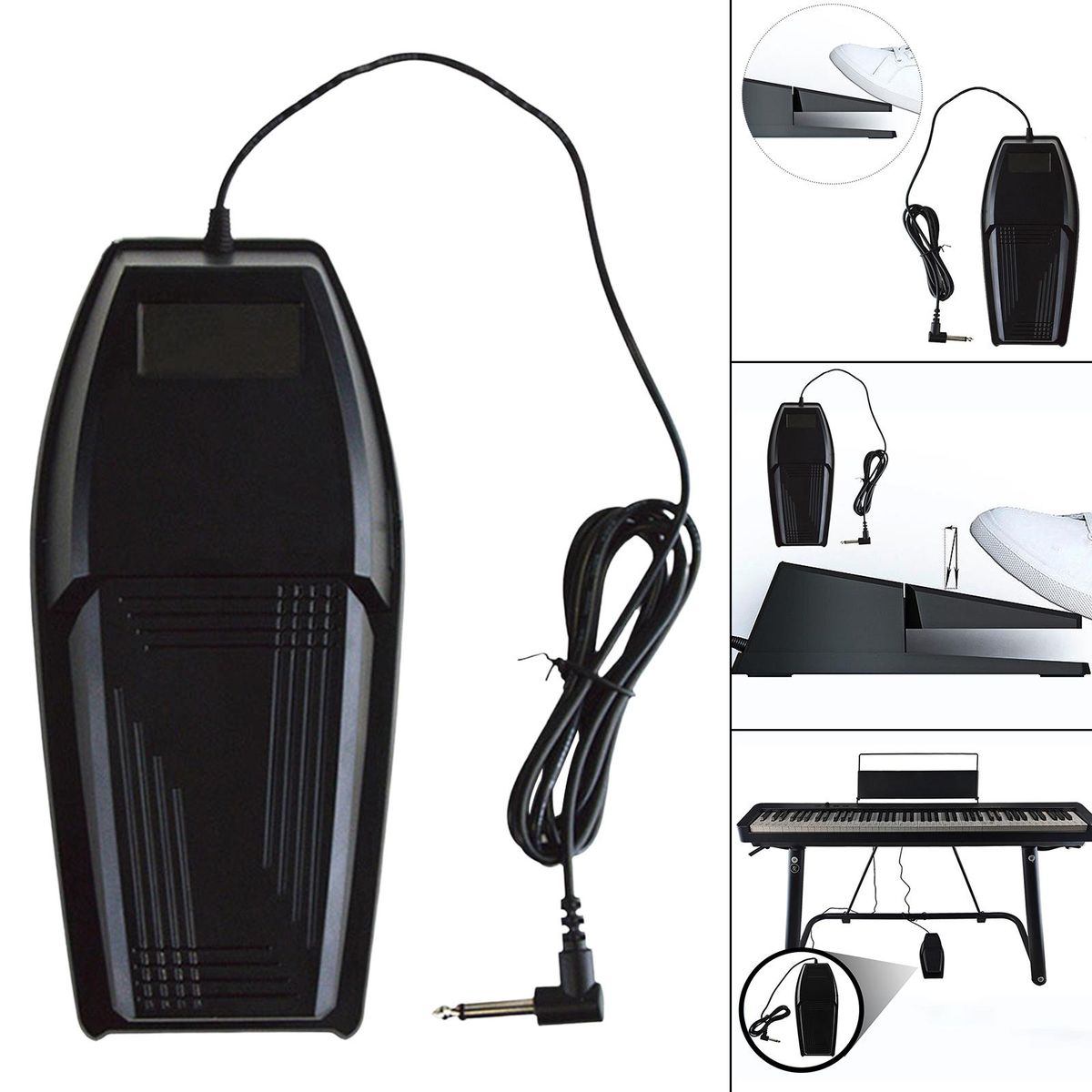 Electric Piano Sustain Foot Pedal Anti-Slip Universal For Yamaha