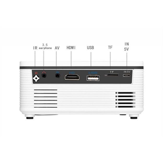 Max 100 "HD Large Screen TV Projector 600Lumens 1080P Android Home Beamer Video Player