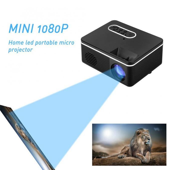 Max 100 "HD Large Screen TV Projector 600Lumens 1080P Android Home Beamer Video Player
