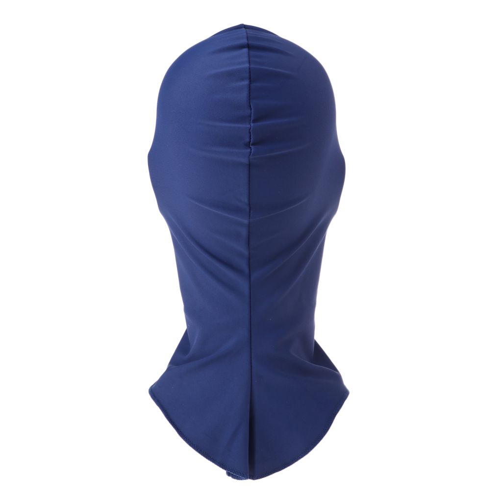 Pool Mask Head Sunblock UV Sun Protection Face Mask Swimming Cap Navy