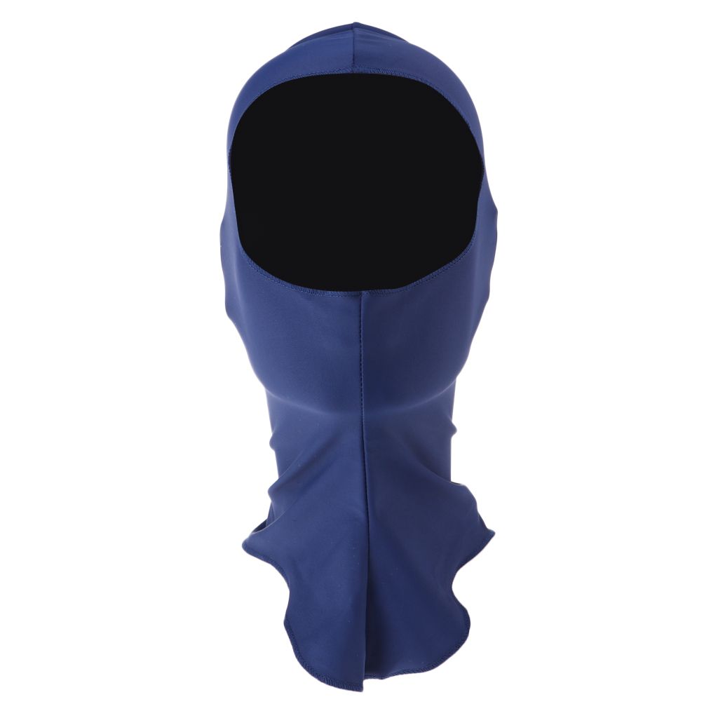 Pool Mask Head Sunblock UV Sun Protection Face Mask Swimming Cap Navy
