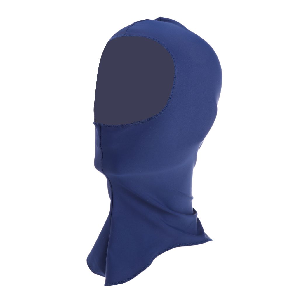 Pool Mask Head Sunblock UV Sun Protection Face Mask Swimming Cap Navy