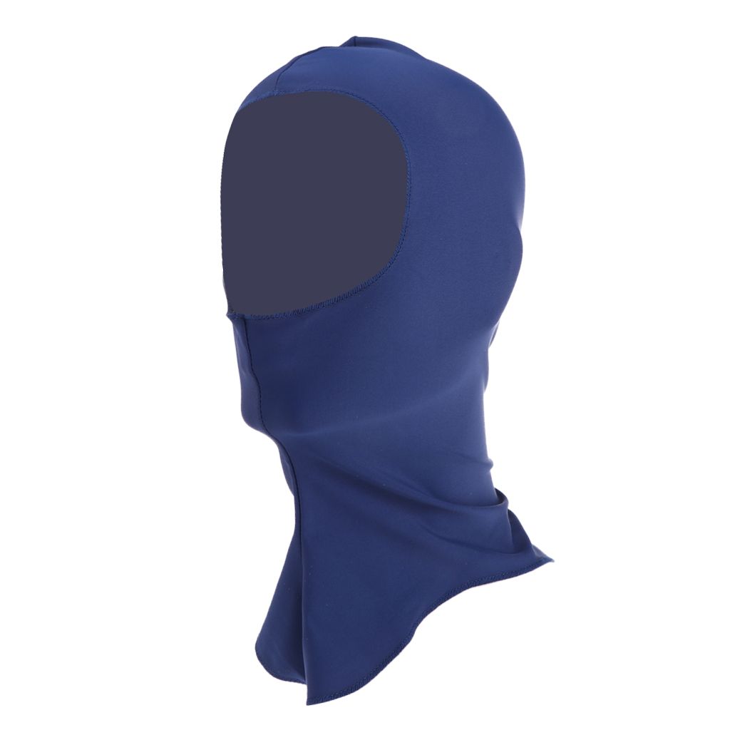 Pool Mask Head Sunblock UV Sun Protection Face Mask Swimming Cap Navy