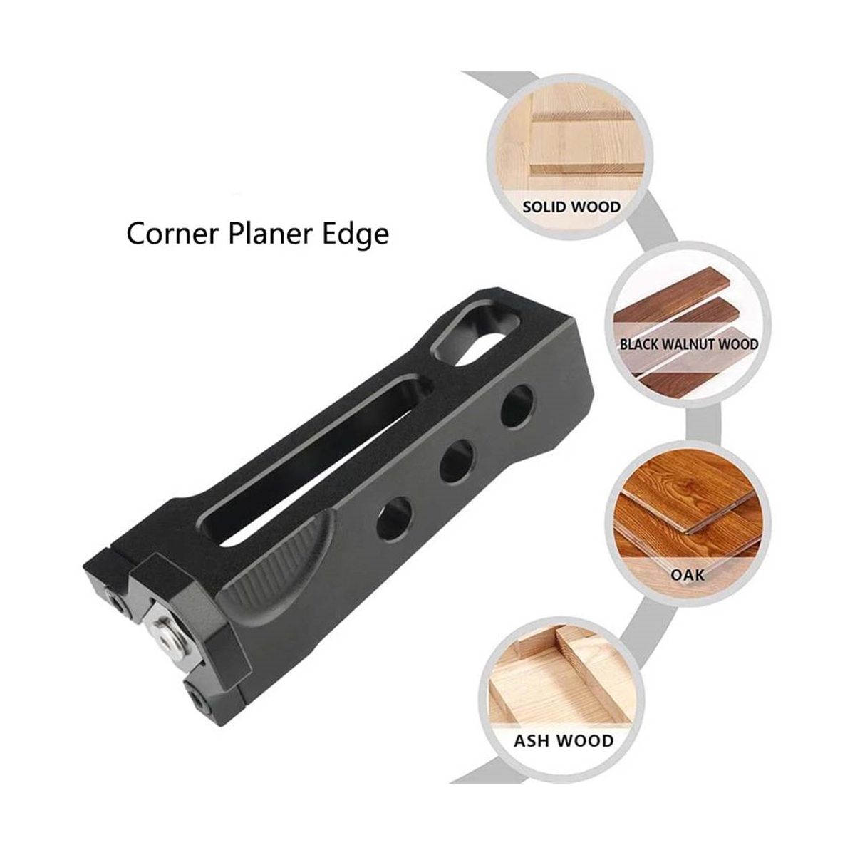 4Pcs/Set Woodworking Edge Trimmer Corner Planer Arc Wood
