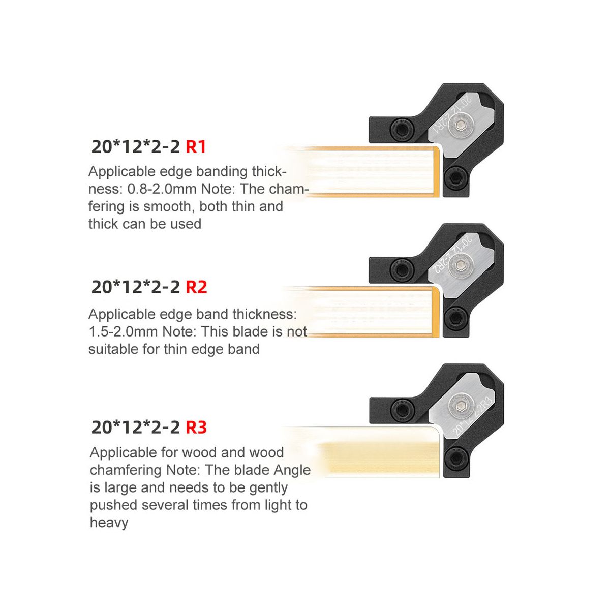 4Pcs/Set Woodworking Edge Trimmer Corner Planer Arc Wood