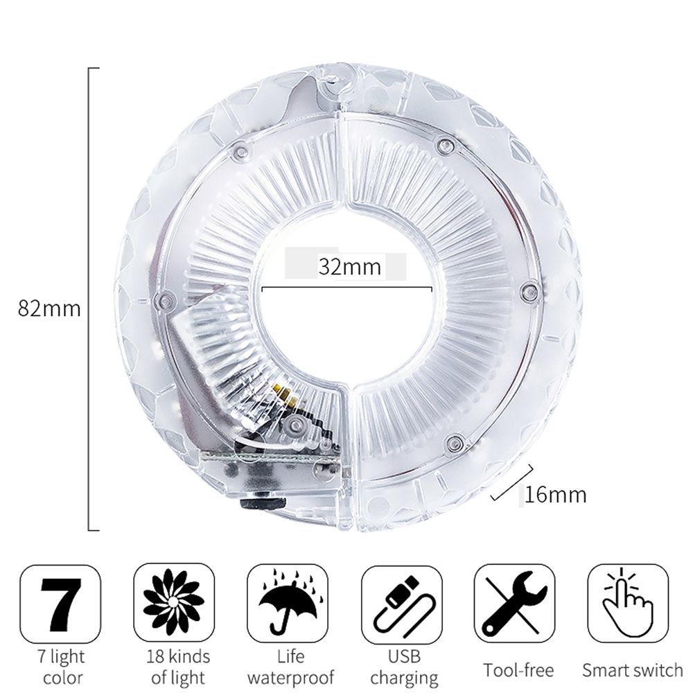 LED Bicycle Wheel Light Bike Front Tail Hub Spoke One Lamp