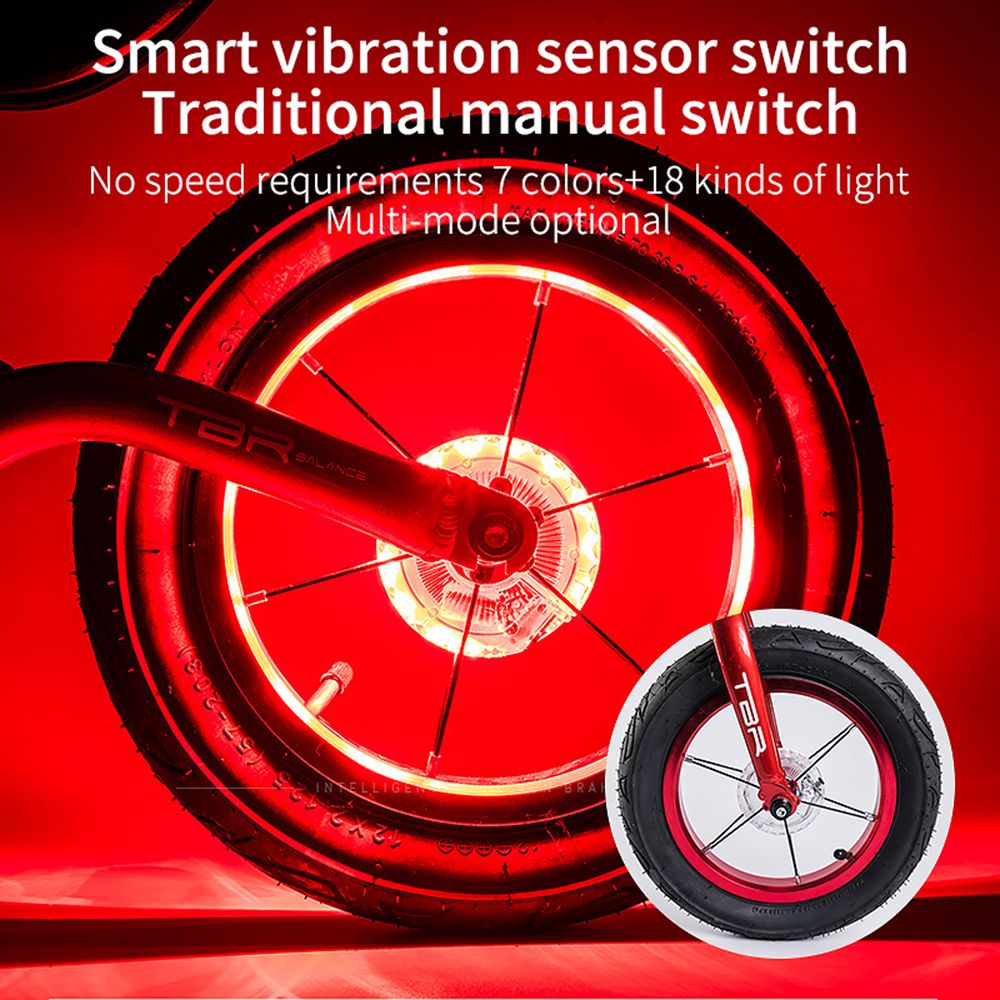 LED Bicycle Wheel Light Bike Front Tail Hub Spoke One Lamp