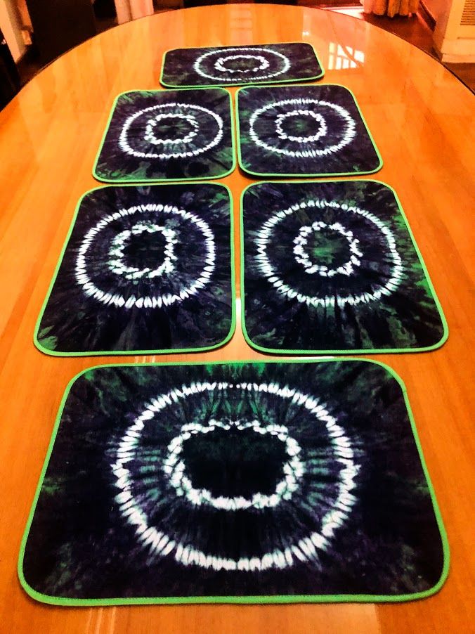 Set Of 6 Tie/dye Tablemats