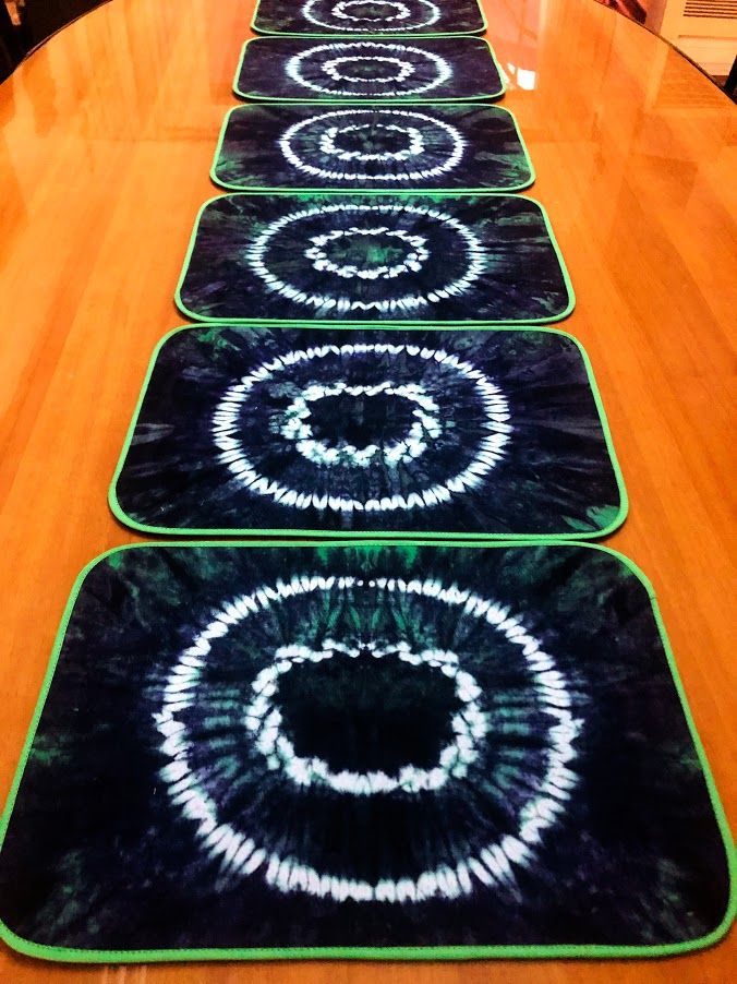 Set Of 6 Tie/dye Tablemats