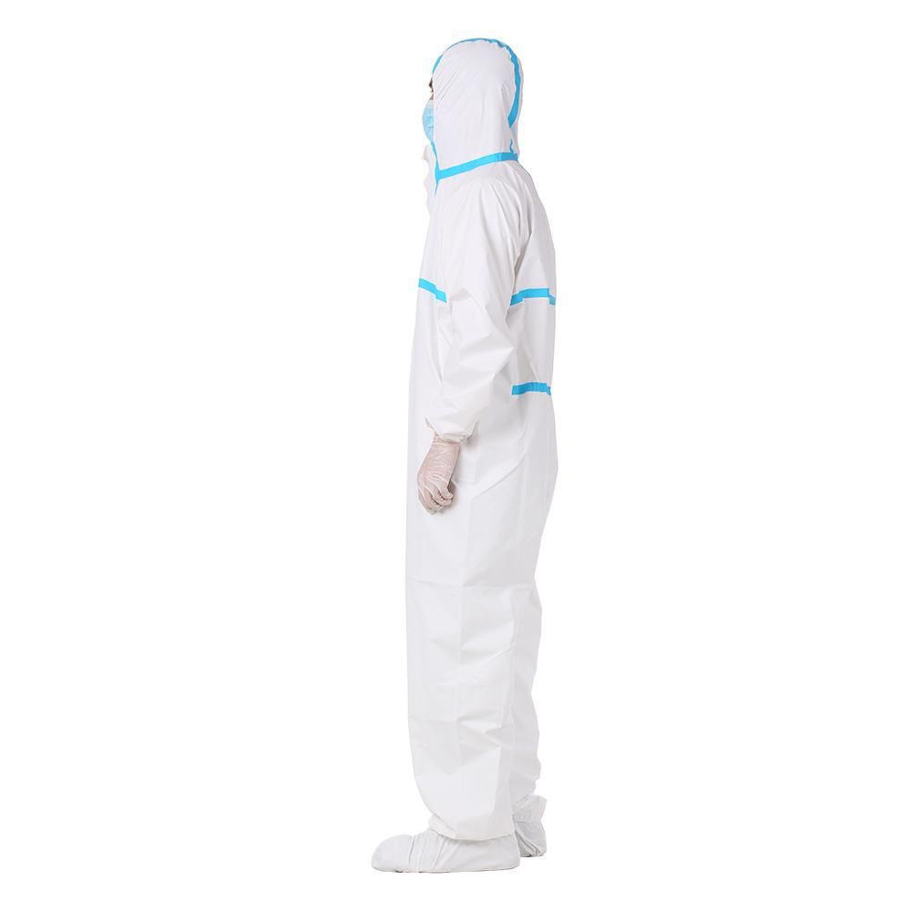 Coverall Disposable Isolation Suit for Staff Protective Clothing Dust-proof Coveralls Antistatic