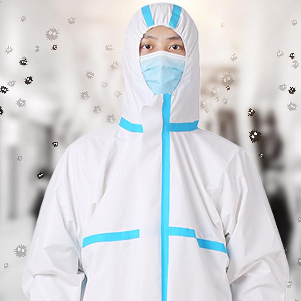 Coverall Disposable Isolation Suit for Staff Protective Clothing Dust-proof Coveralls Antistatic