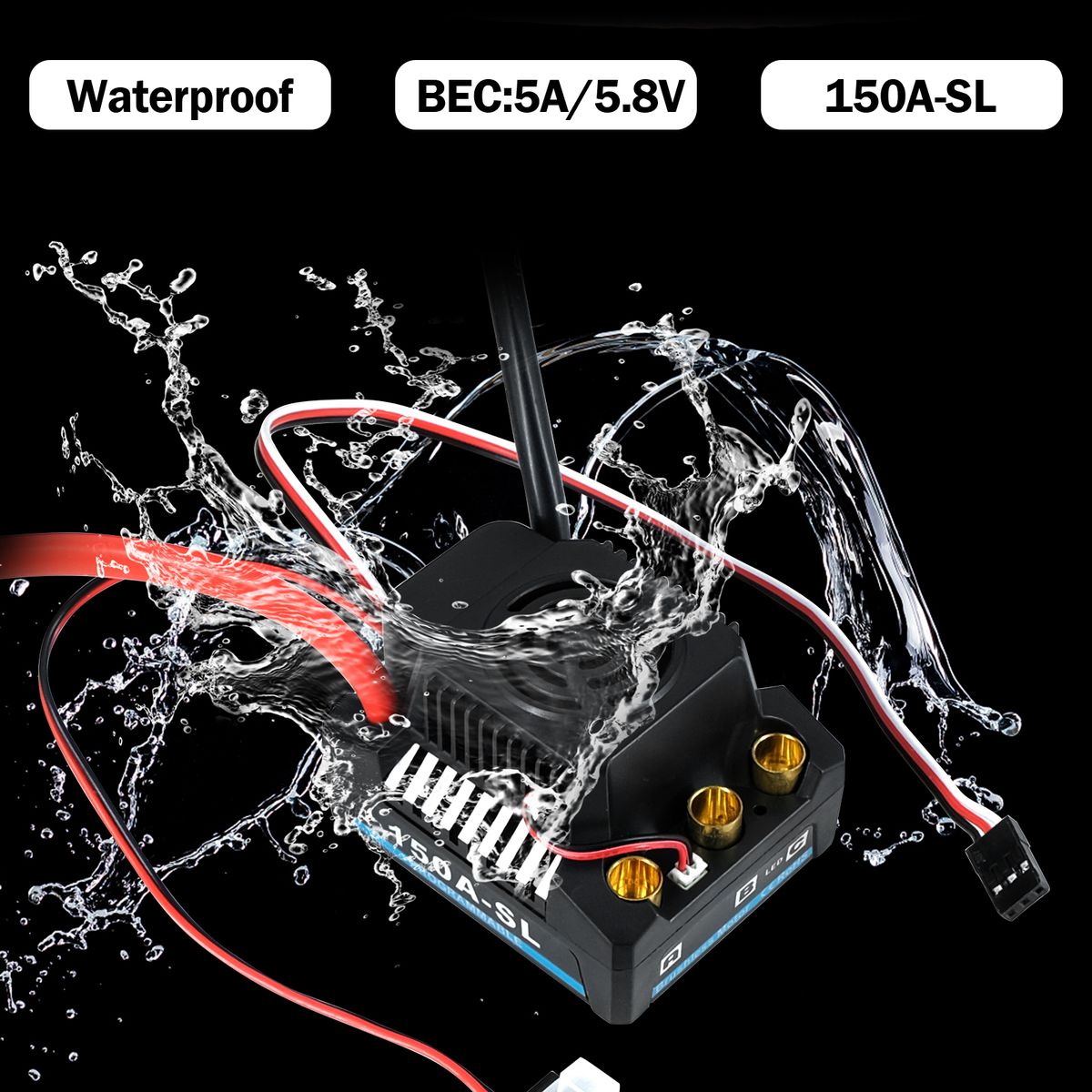150A Brushless ESC With 4-6S  5A/5.8V BEC For 3660/3670/3674