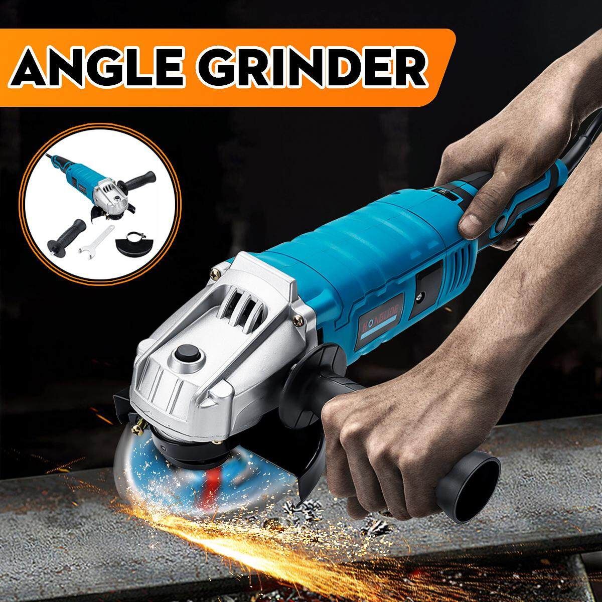 1100W Electric Angle Grinder 125mm Grinding Machine Metal Polishing Tool