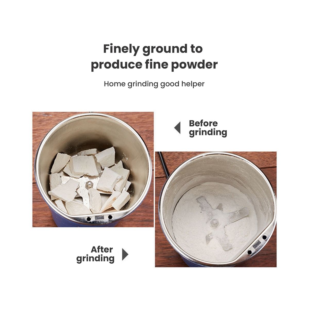 Small Grain Grinder Coffee Grinder Stainless Steel Nuts Beans Grains Mill Herbs Electric Grinding Machine EU Plug