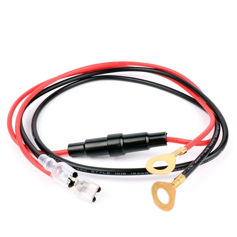 （Only Cable）12V-24V Car Cigarette  Socket Motorcycle Car Auto Boat Power Charger Outlet Socket Receptacle Waterproof Plug 5 Colors