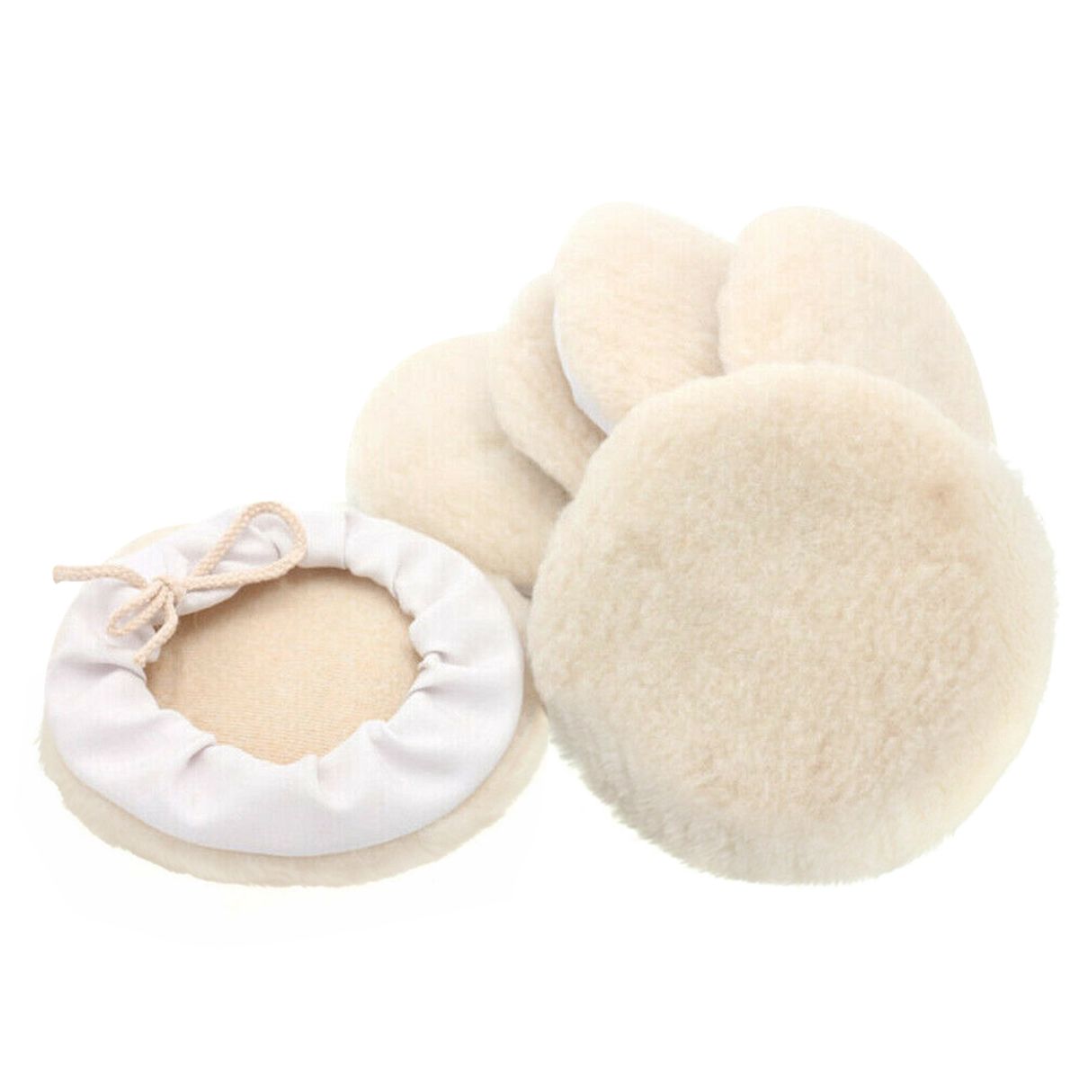 6pcs 7-inch Buffing Pads Car Bonnet Buffing Waxing Pad Kit