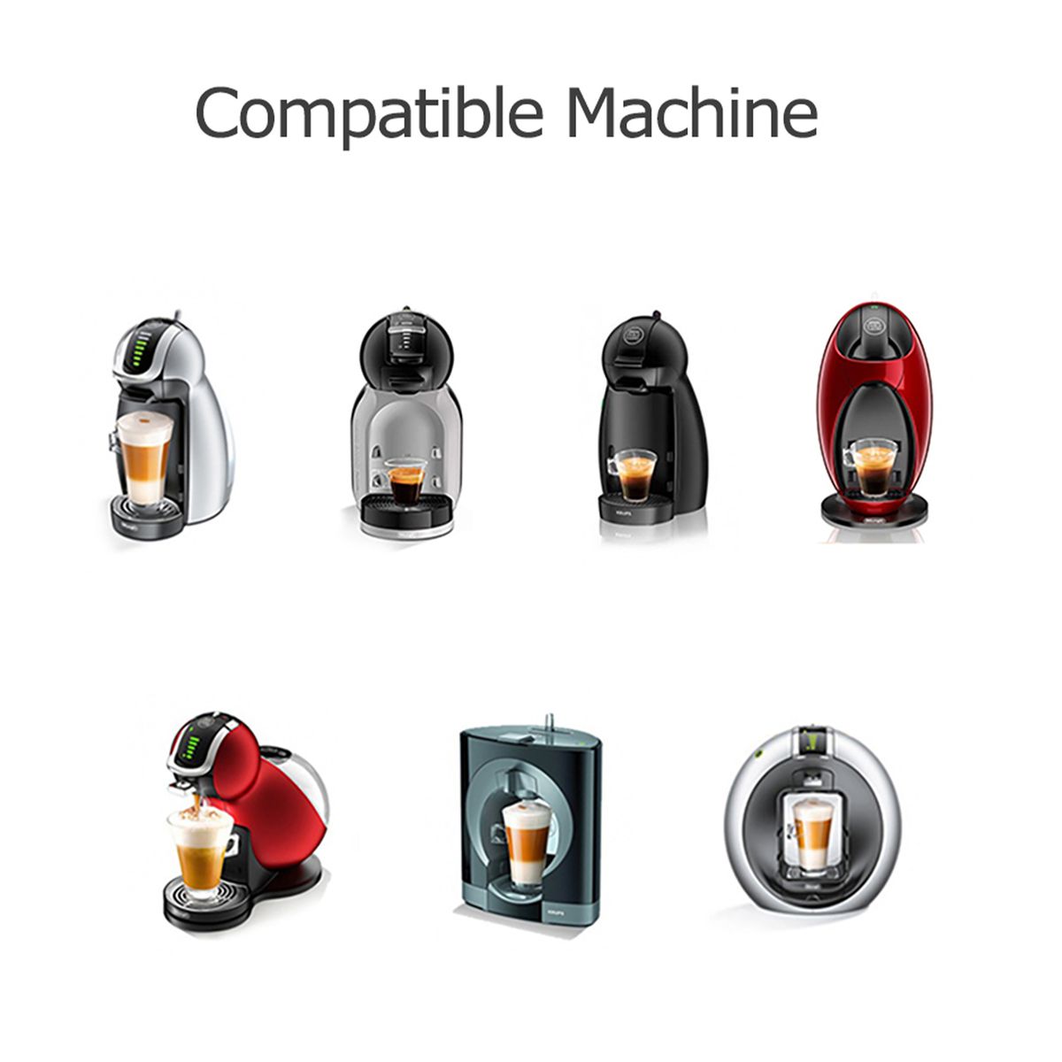 3PCS Reusable Coffee Pods Refillable Coffee Capsules