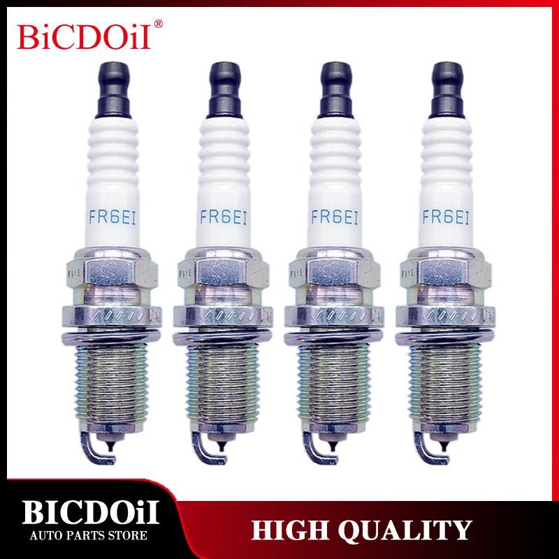 4/6Pcs MN163236 FR6EI Iridium Spark Plug For Mitsubishi Outlander Lancer Sportback Eclipse Endeavor Galant 4B10 4B11 4J11