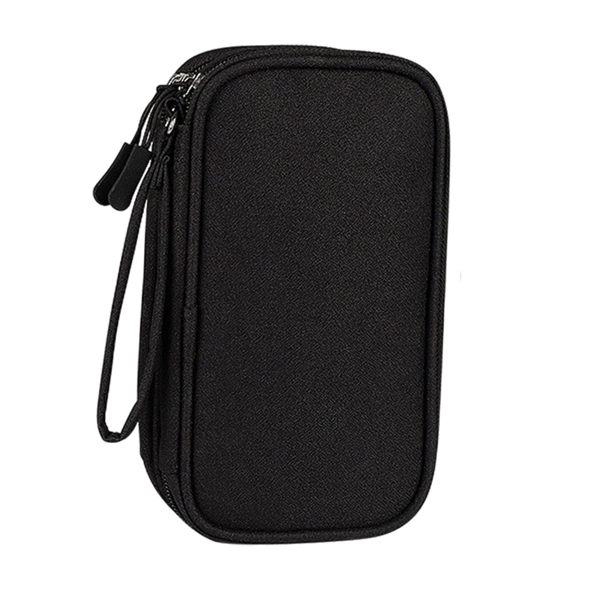 Travel Cable Organizer Carry Bag Electronics Black
