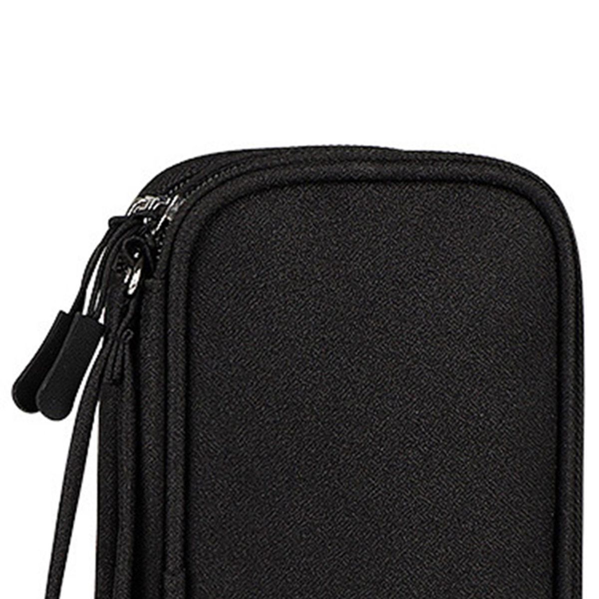 Travel Cable Organizer Carry Bag Electronics Black