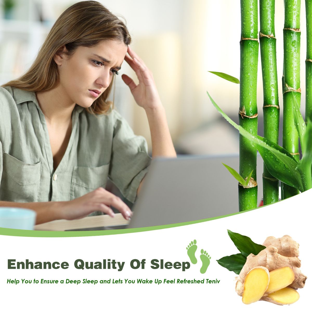 12Pcs Ginger Slimming Detox Foot Patch Improve Sleep Quality