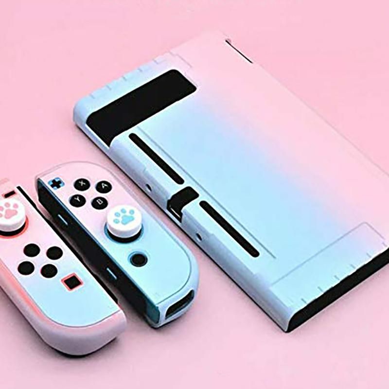 Gradients Color Crystal Housing Case & Joystick Thumb Grips