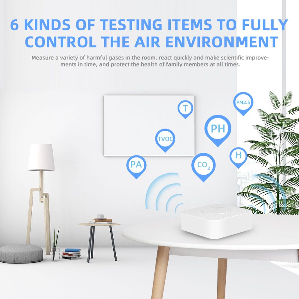 Tuya WiFi Intelligent Air Housekeeper 6-in-1 Air Quality