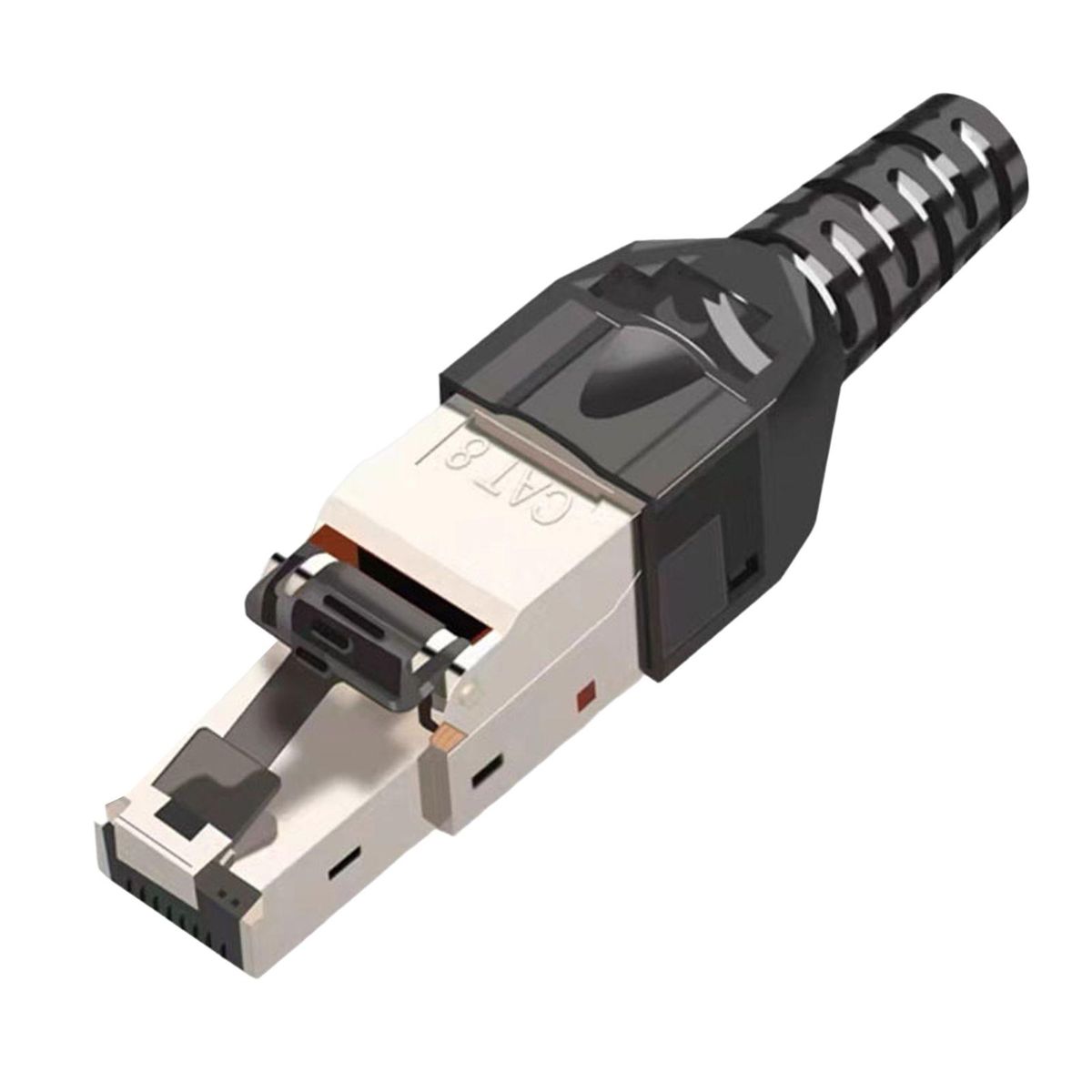1 Set Network Plug Tool Cat 6A78 Gigabit Metal Module Network Crystal Connector C