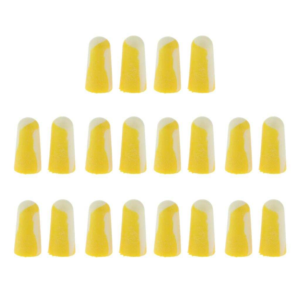 Pack Of 20, Ear Plugs, Noise Cancelling Reusable Earplugs For Sleeping