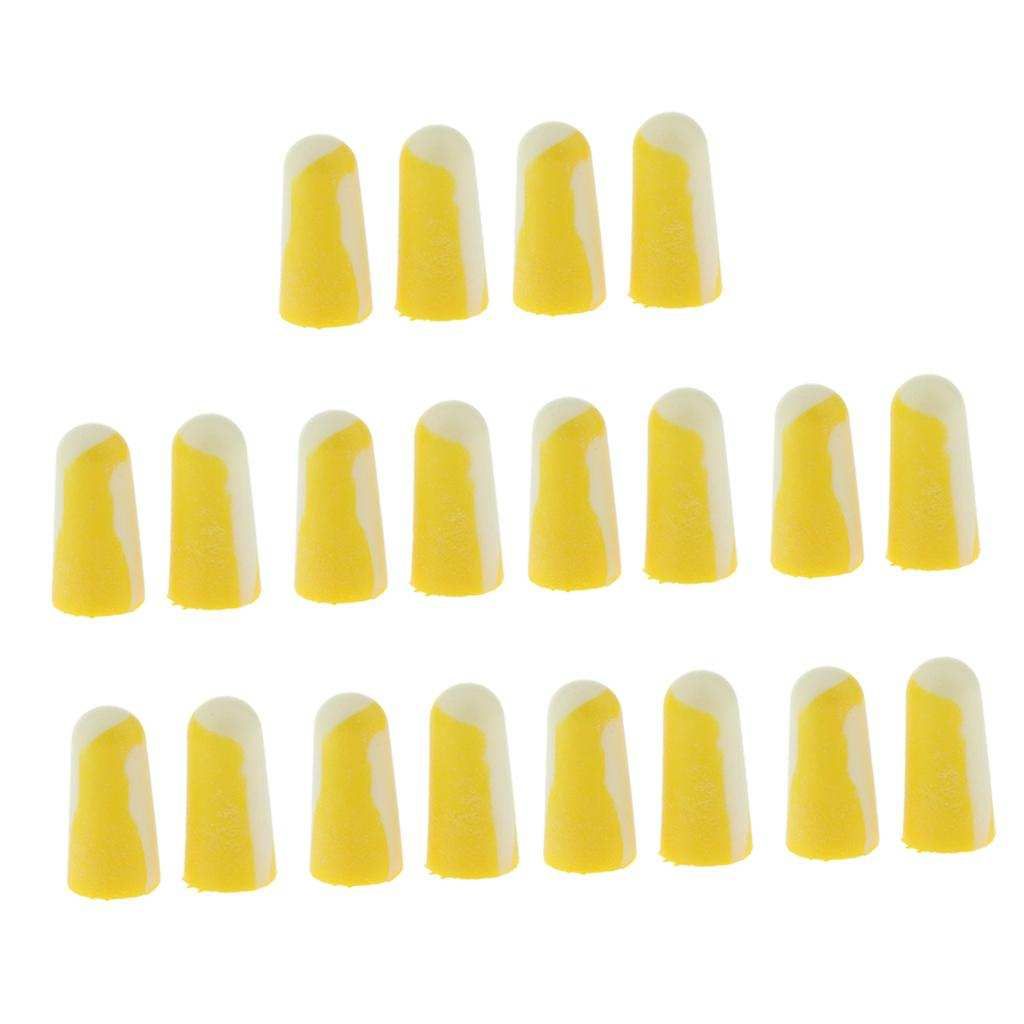 Pack Of 20, Ear Plugs, Noise Cancelling Reusable Earplugs For Sleeping