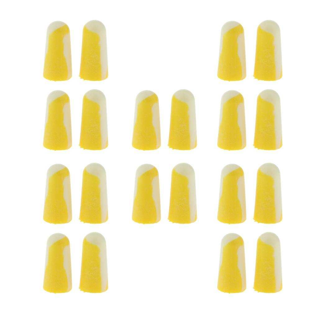 Pack Of 20, Ear Plugs, Noise Cancelling Reusable Earplugs For Sleeping